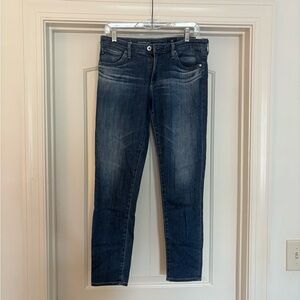 Ag Adriano Goldschmied Blue Straight Leg Jeans